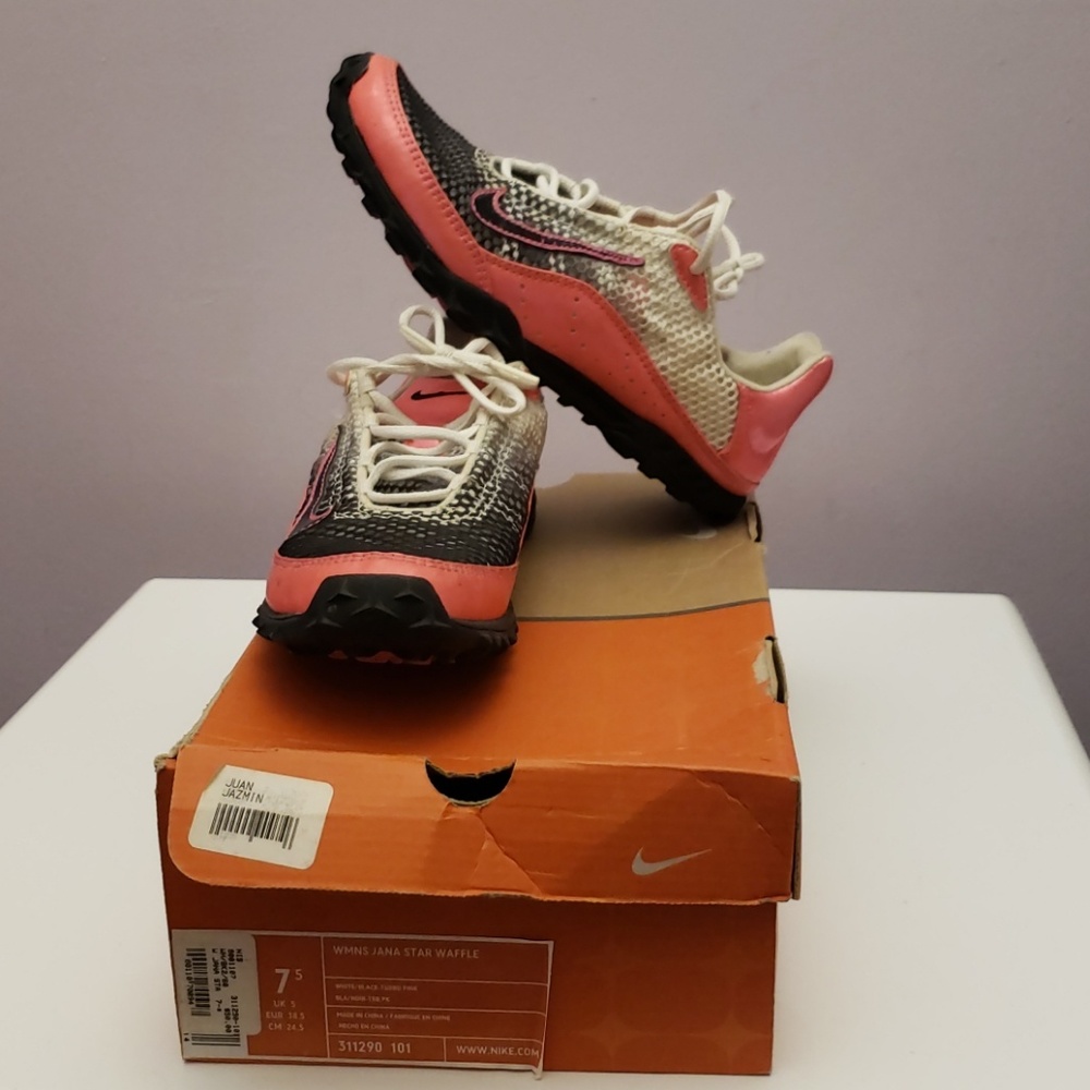 Pink Nike sneakers